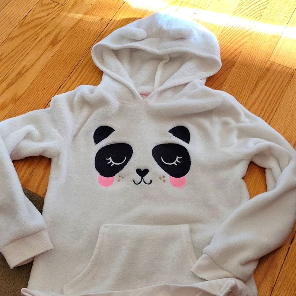Fleece Panda hooded sweatshirt